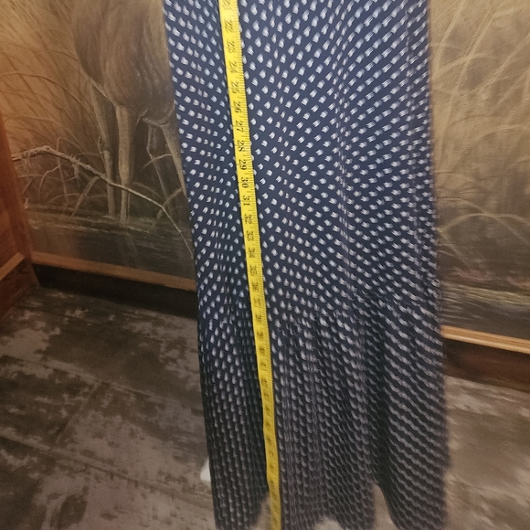 Lands'End Ruffled Maxi Long Dress M P - Picture 5 of 7